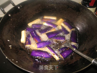 烤肉酱炒茄子的做法步骤：3