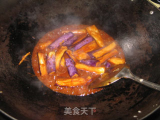 烤肉酱炒茄子的做法步骤：7
