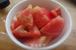酸甜开胃，新手必会-【番茄毛豆炖豆腐】的做法步骤：2