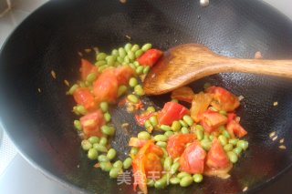 酸甜开胃，新手必会-【番茄毛豆炖豆腐】的做法步骤：5