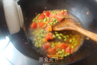酸甜开胃，新手必会-【番茄毛豆炖豆腐】的做法步骤：6