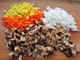 香菇肉末蒸豆腐的做法步骤：2