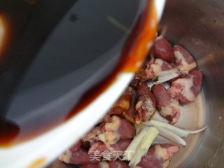 家常炒鸡心的做法步骤：2