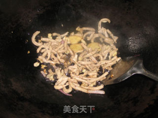 豉椒炒鸭肠的做法步骤：5