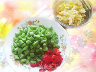 四季豆炒泡菜的做法步骤：2