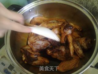 简易焖蜜汁鸡翅的做法步骤：5