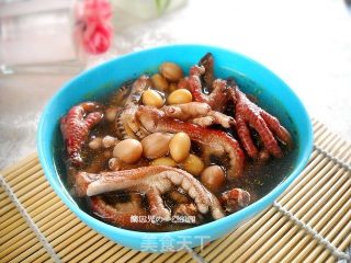 黄豆花生煲鸽爪的做法步骤：8