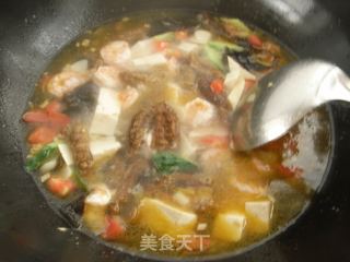 海鲜酸辣豆腐汤的做法步骤：14