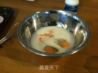蔓越莓+巧克力蛋挞——减肥很容易的做法步骤：3