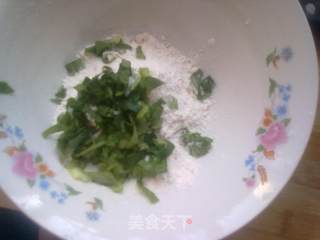 7.26卡卡早餐之青菜鸡蛋火腿饼的做法步骤：2