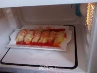 微波土豆菜卷的做法步骤：11