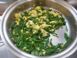 韭菜花炒鸡蛋的做法步骤：7
