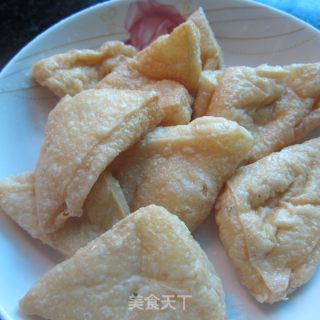微波炉烧烤------串串烧-------葱香豆腐串的做法步骤：1
