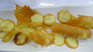 加巧克力奶油酱的杏仁瓦片酥的做法步骤：9