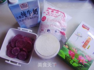 不用烤箱做点心——紫薯凉糕的做法步骤：1