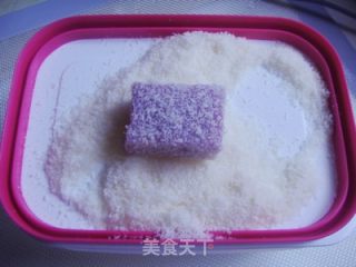 不用烤箱做点心——紫薯凉糕的做法步骤：9