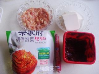 韩国泡菜豆腐汤的做法步骤：1