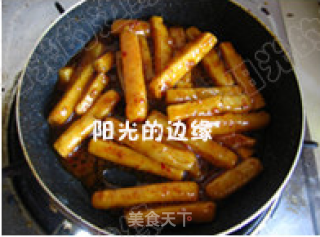 酱烧年糕的做法步骤：3