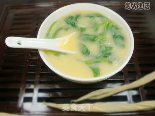 青菜玉米粥的做法步骤：8