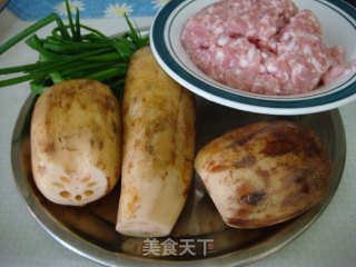家庭美食“烤莲藕肉饼”的做法步骤：1