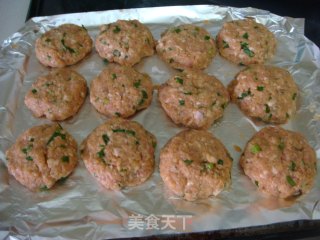 家庭美食“烤莲藕肉饼”的做法步骤：5