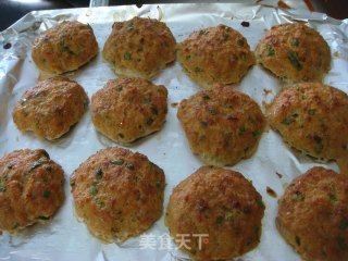 家庭美食“烤莲藕肉饼”的做法步骤：7