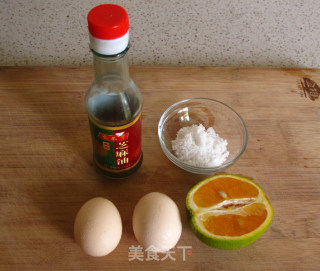微波炉菜谱--橘子味鸡蛋羹的做法步骤：1