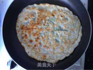 韭菜鸭蛋煎饼&绿豆百合粥的做法步骤：9