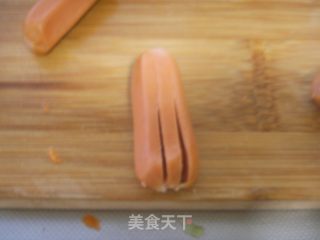 不用炒锅的宝宝营养餐~~~~玉米“章鱼”便当的做法步骤：8