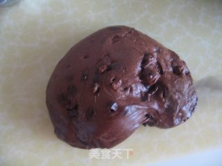 软软的巧克力豆面包哦的做法步骤：8
