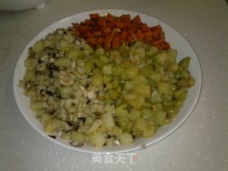 自创特色素什锦酱的做法步骤：3