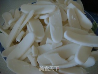 自炊美食“泡菜炒年糕”的做法步骤：1