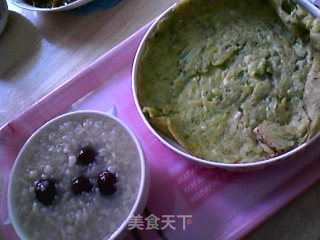 蒜香南瓜丝摊饼&红枣米仁粥的做法步骤：6