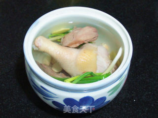 干贝鸡腿盅的做法步骤：4