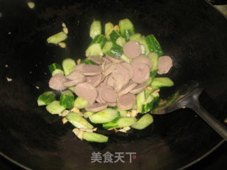 瓜炒牛肉丸的做法步骤：5