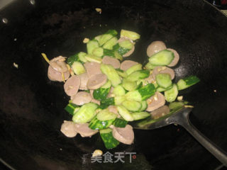 瓜炒牛肉丸的做法步骤：6