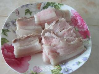 酸豇豆回锅肉的做法步骤：3