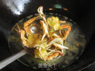 油炸梭子蟹的做法步骤：6