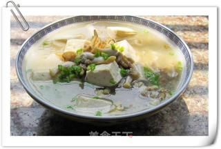 鲜美蛏羹豆腐汤的做法步骤：4