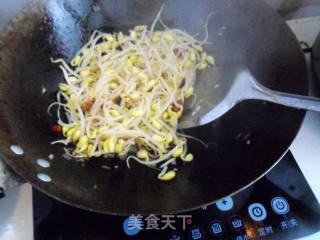 素炒黄豆芽的做法步骤：4