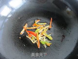 韭苔炒肉丝的做法步骤：6
