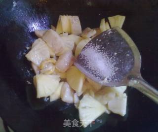 水果海鲜配——凤梨巴沙鱼柳的做法步骤：7