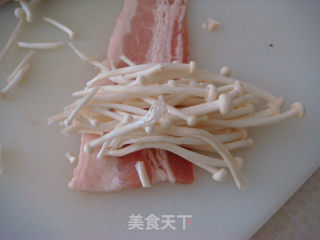 培根金针菇卷的做法步骤：2