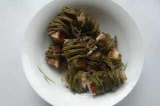 油而不腻——豆干蒸肉的做法步骤：5