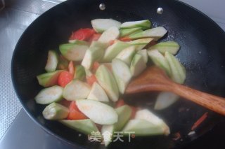 【番茄烧丝瓜】的做法步骤：6