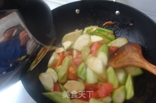 【番茄烧丝瓜】的做法步骤：8
