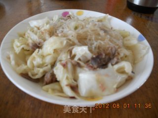 圆白菜炒粉丝的做法步骤：4