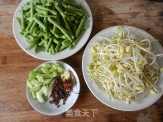 豆角肉丝卤面的做法步骤：3
