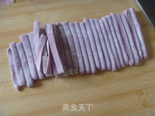 紫薯手擀面的做法步骤：10