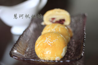 玫瑰花月饼的做法步骤：10